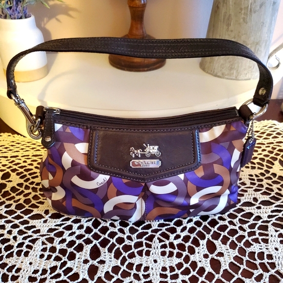 Coach Satin Monogram Signature Bag - Picture 1 of 14